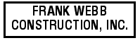 Frank Webb Construction