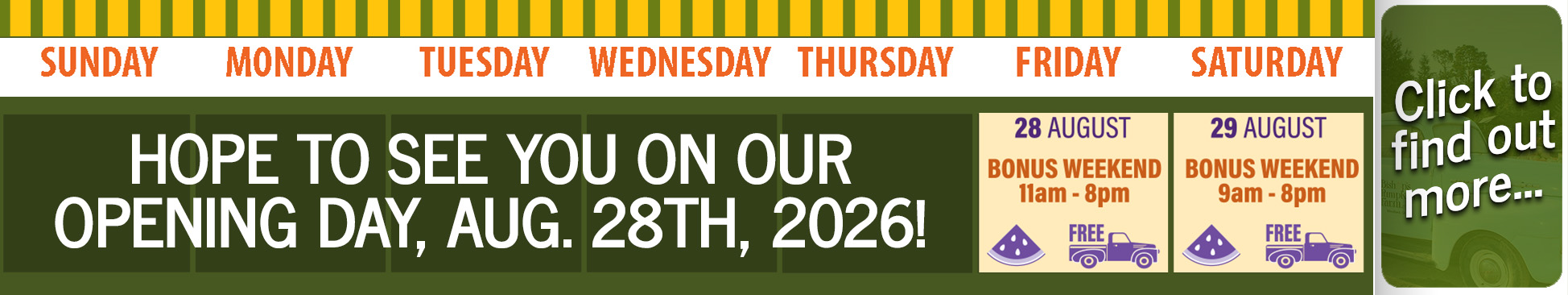 Hours & Pricing for Bishop's Pumpkin Farm in Wheatland